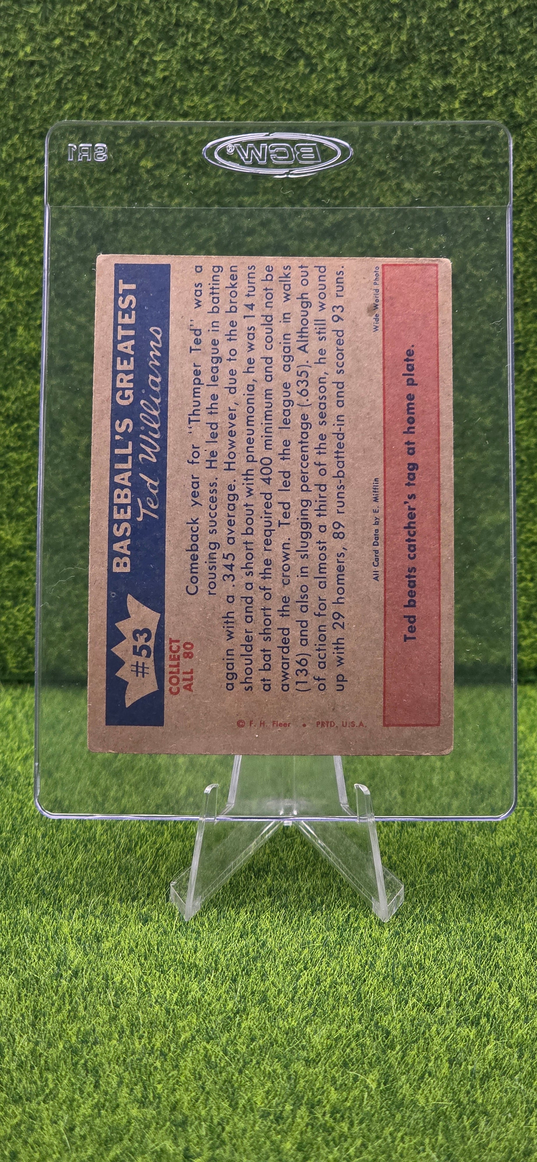 1959 Fleer Ted Williams - Ted Williams #53