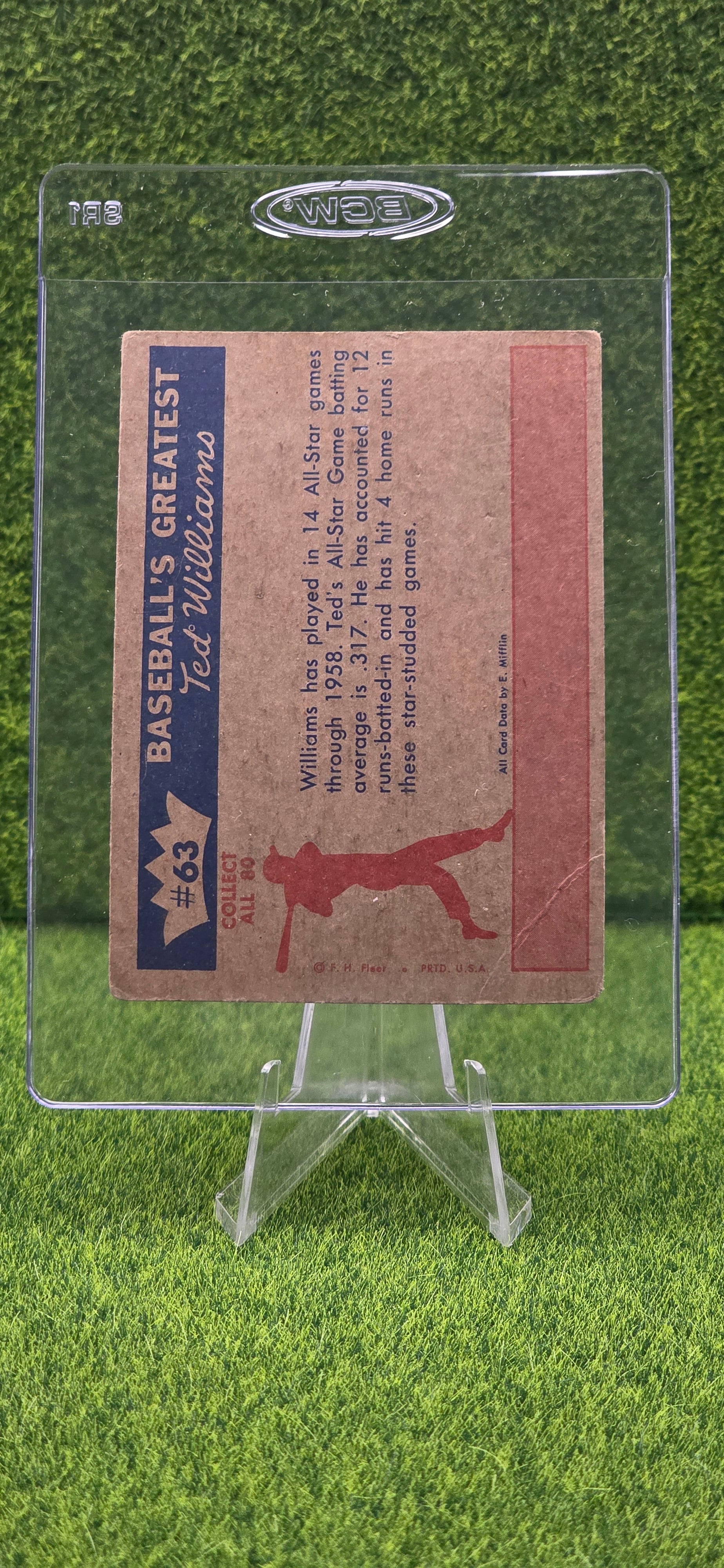 1959 Fleer Ted Williams - Ted Williams #63