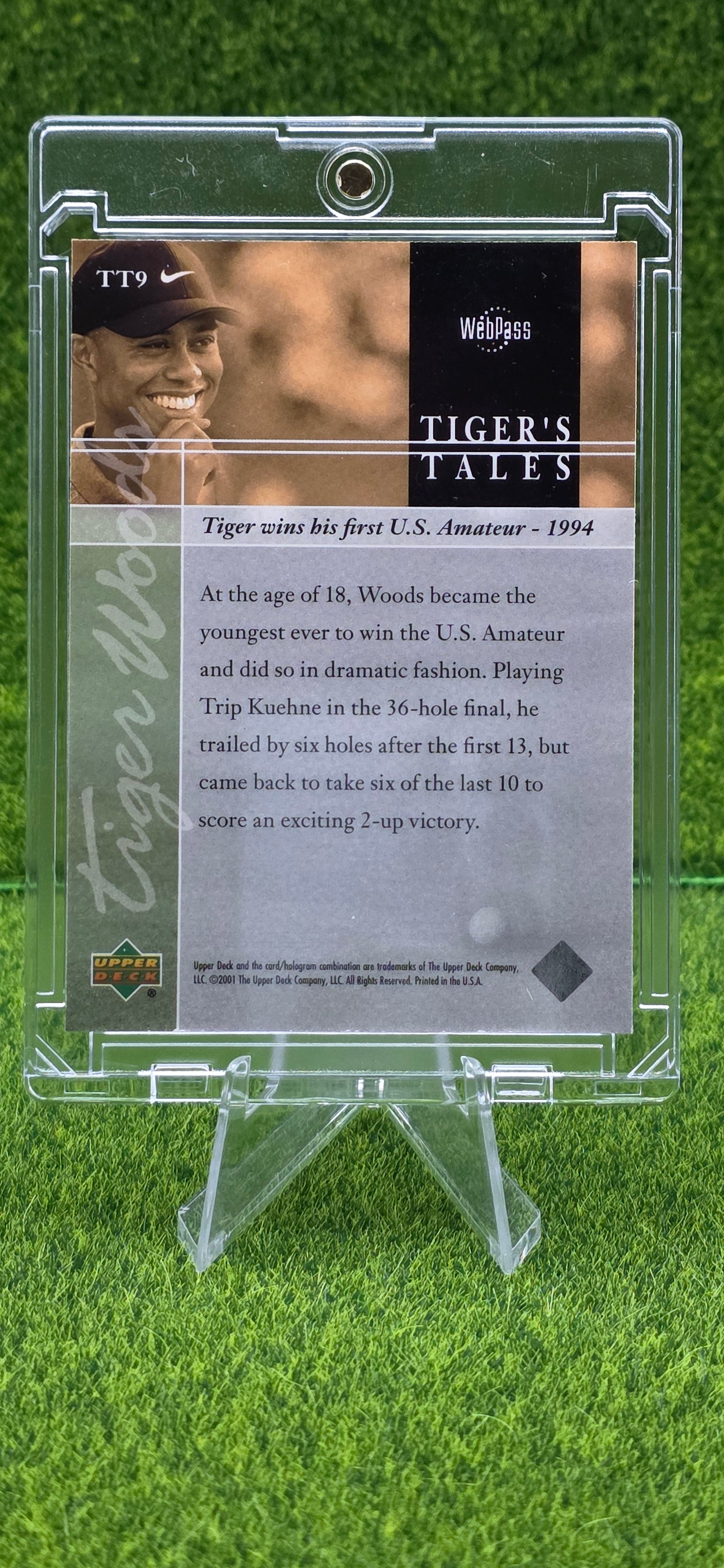 2001 Upper Deck - Tiger's Tales Tiger Woods #TT9 (RC)