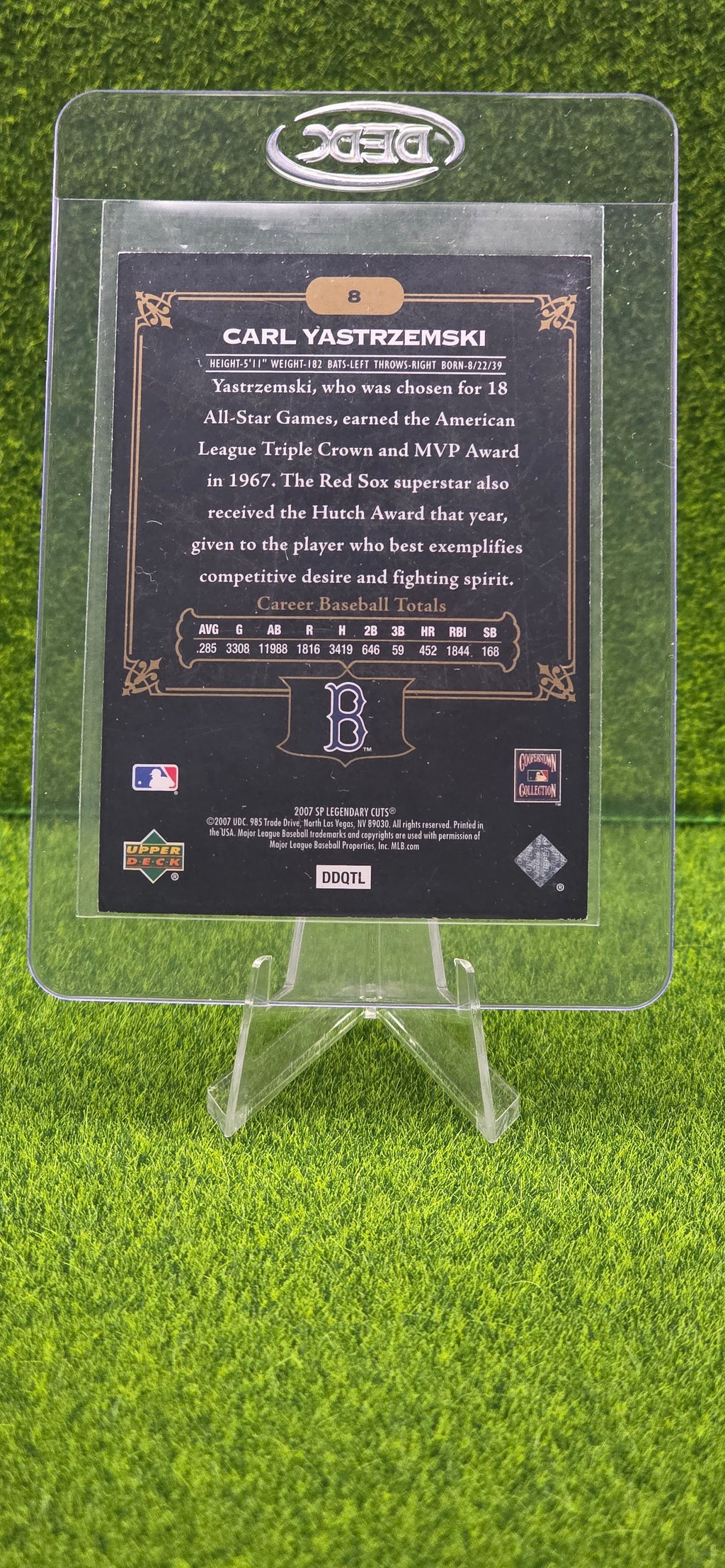 2007 SP Upper Deck Legendary Cuts - Carl Yastrzemski #8