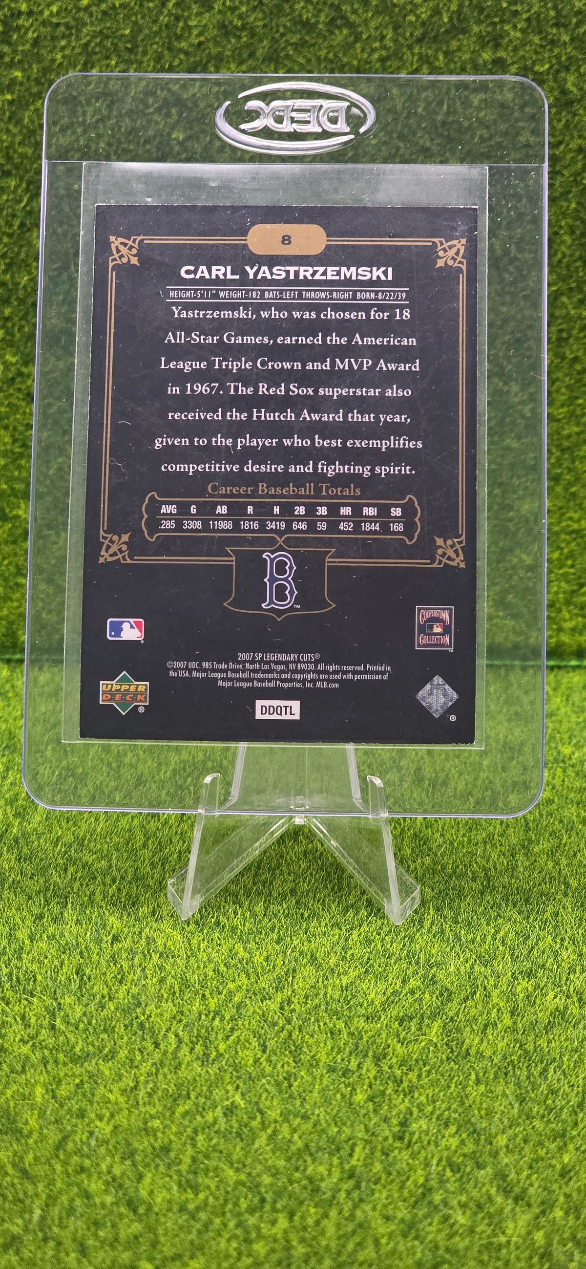 2007 SP Upper Deck Legendary Cuts - Carl Yastrzemski #8