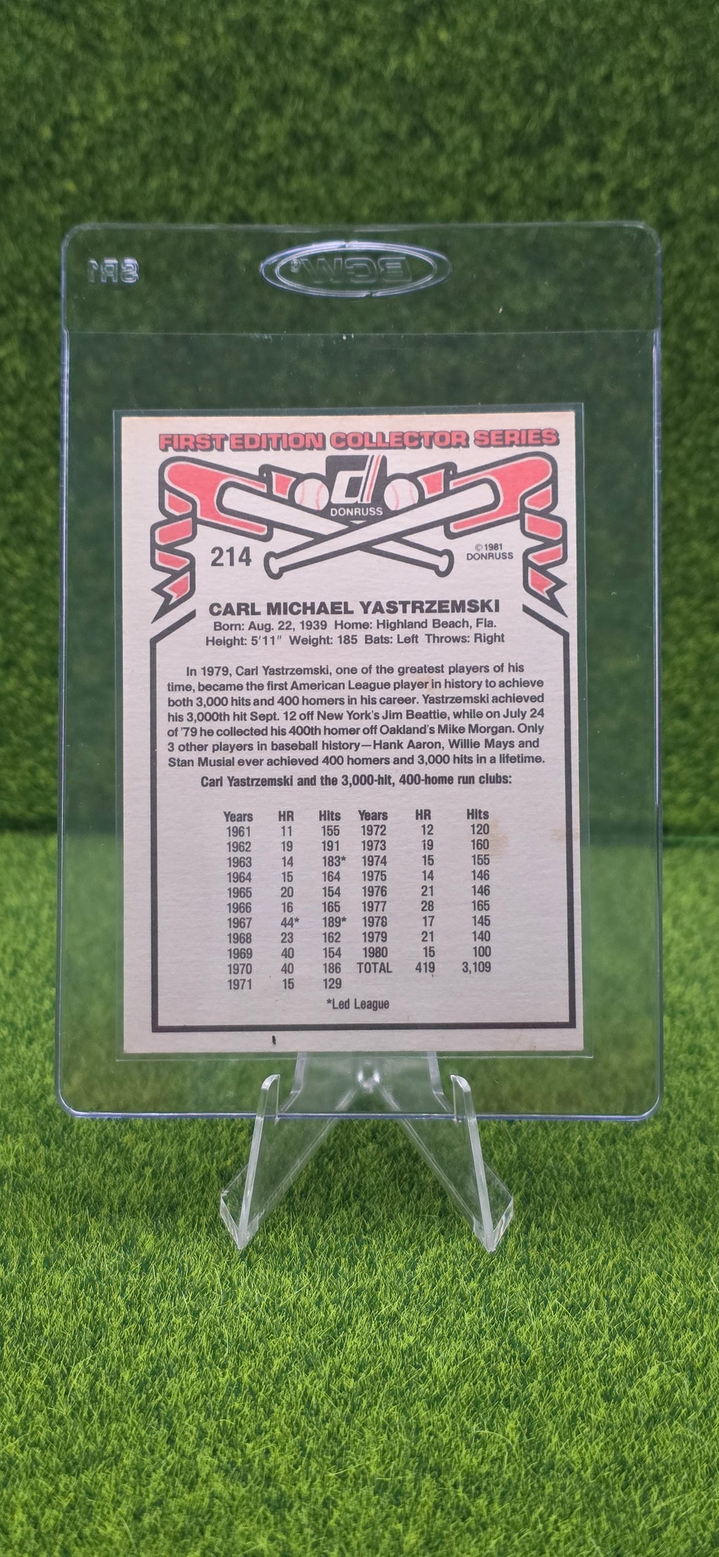 1981 Donruss - Carl Yastrzemski #214