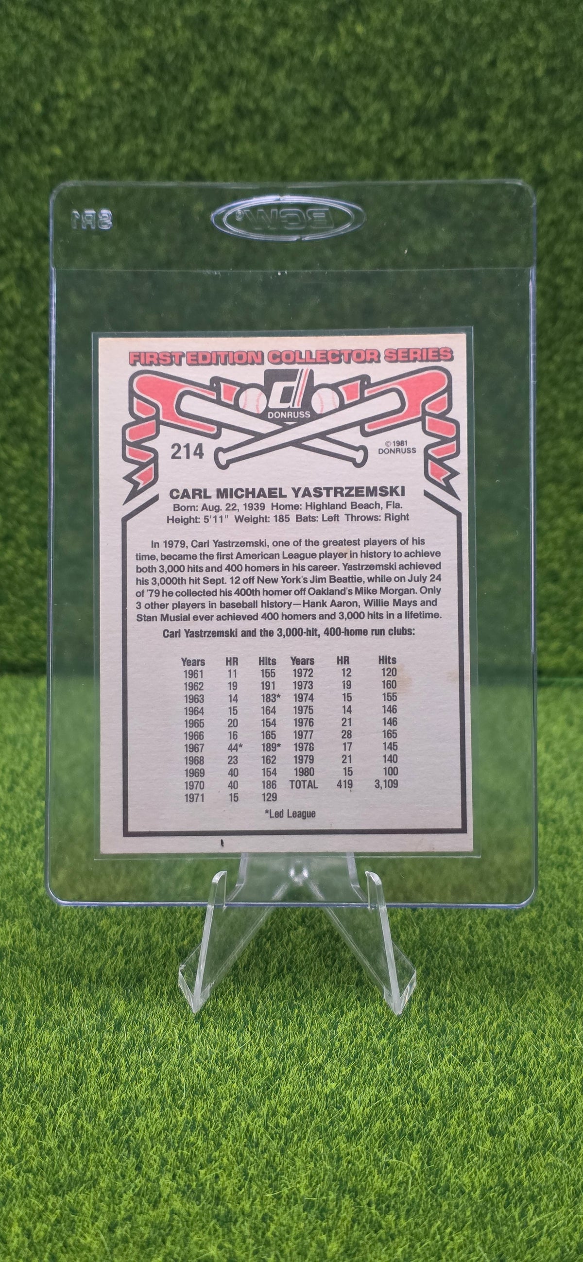 1981 Donruss - Carl Yastrzemski #214